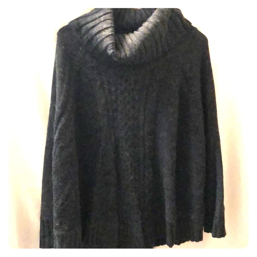Grey poncho